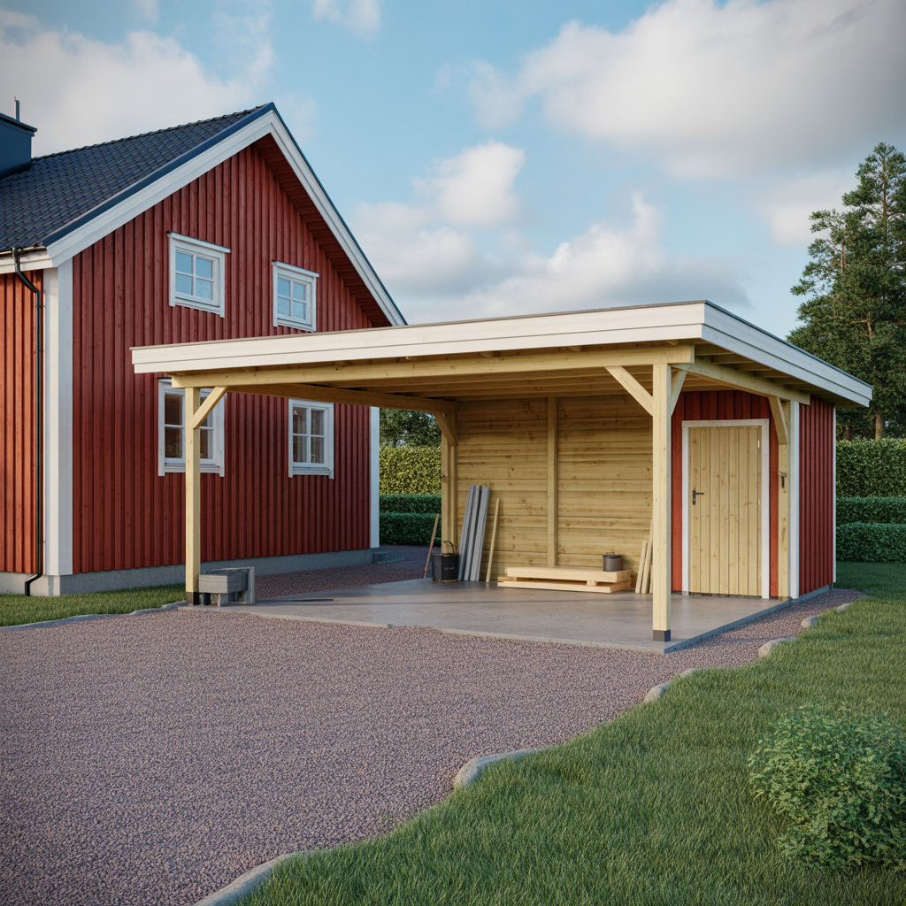 2.Hur bygger du en carport med integrerat forrad for extra utrymme